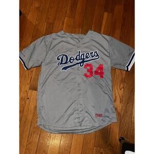 Los Angeles LA Dodgers Fernando Valenzuela 1981 SGA Jersey